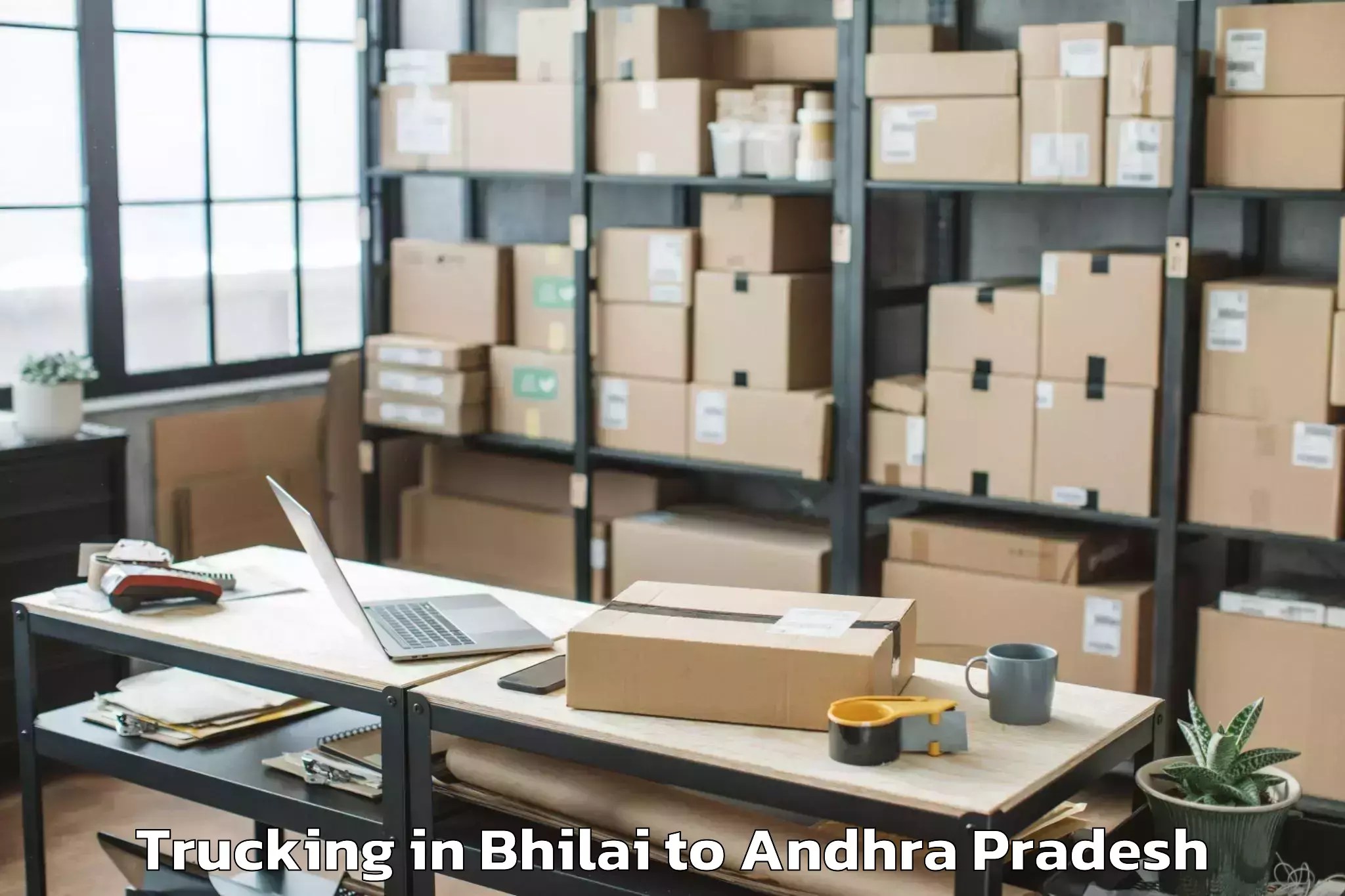 Leading Bhilai to Peddaraveedu Trucking Provider